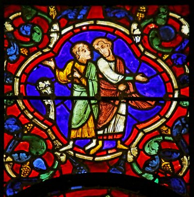 Szene aus dem Leben des Hl. Martin, Kathedrale von Chartres von French School